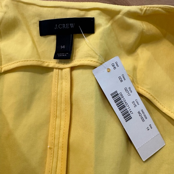 J. Crew Women’s  Yellow Zip Front Cargo Dress| NWT | Size 14 - Picture 10 of 14